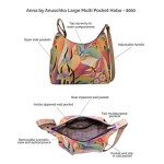 Anna by Anuschka Large Multi Pocket Hobo Bag