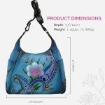 Anna by Anuschka Large Multi Pocket Hobo Bag