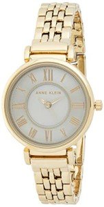 Anne Klein Women's Gold and Grey Bracelet Watch