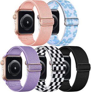 Cangroo 5 Pack Stretchy Nylon Apple Watch Bands