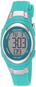 Teal Women's Digital Chronograph Resin Strap Watch