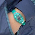 Teal Women's Digital Chronograph Resin Strap Watch