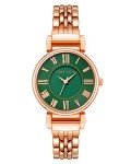 Anne Klein Women's Rose Gold & Green Watch