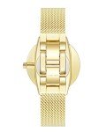 Nine West Gold Sunray Dial Women's Mesh Watch