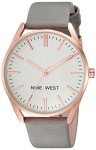 Nine West Rose Gold and Grey Strap Watch