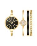 Anne Klein Gold-Tone Watch and Bracelet Set