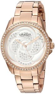 Caravelle New York Women's Rose Gold Crystal Watch