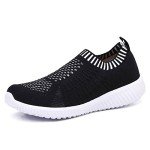 TIOSEBON Women's Black Mesh Athletic Walking Shoes