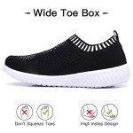 TIOSEBON Women's Black Mesh Athletic Walking Shoes