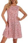 Adorejoy Women's Sleeveless Summer Swing Dress