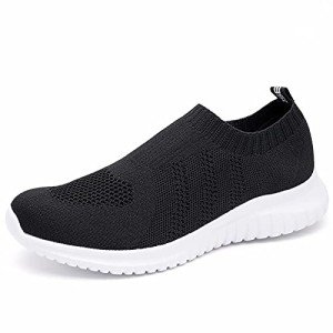 Konhill Women's Lightweight Slip-On Walking Sneakers