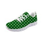 Comfortable Polka Dot Women's Running Sneakers (Green)