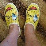 Purple Slip-On Mesh Sneakers for Women and Teens