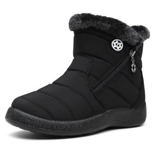 Women's Waterproof Fur-Lined Winter Ankle Boots