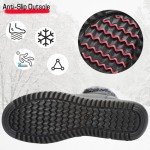 Women's Black Fur Lined Waterproof Snow Boots