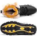 Women's Waterproof Warm Snow Boots - Black Size 8.5