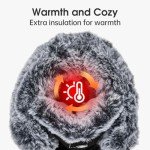 HOBIBEAR Women's Black Lace-Up Winter Boots