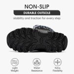 HOBIBEAR Women's Black Lace-Up Winter Boots