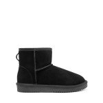 Cozy Black Winter Boots with Faux Fur Lining