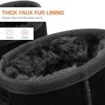 Cozy Black Winter Boots with Faux Fur Lining