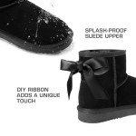 Cozy Black Winter Boots with Faux Fur Lining