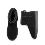 Cozy Black Winter Boots with Faux Fur Lining