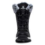 HOBIBEAR Women's Waterproof Winter Snow Boots – Black Size 8