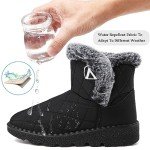 Women's Waterproof Winter Ankle Snow Boots with Fur