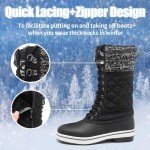 Waterproof Women’s Winter Snow Boots with Fur Lining