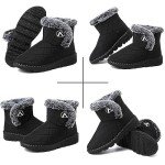 Women's Waterproof Winter Ankle Snow Boots with Fur