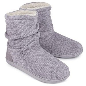 Cozy Women's Chenille Knit Slipper Booties