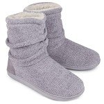 Cozy Women's Chenille Knit Slipper Booties
