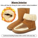 Warm Suede Fur Lined Winter Snow Boots for Women
