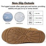 Warm Suede Fur Lined Winter Snow Boots for Women