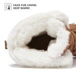 HOBIBEAR Women's Warm Faux Fur Winter Boots