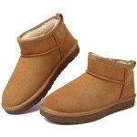 Cozy Suede Mini Boots for Women – Winter Ready