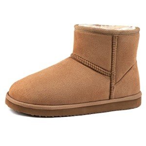 Cozy Brown Short Bootie Slippers for Women