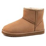 Cozy Brown Short Bootie Slippers for Women