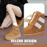 Cozy Suede Winter Platform Boots for Women