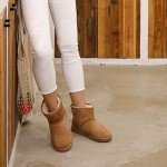 Cozy Brown Short Bootie Slippers for Women