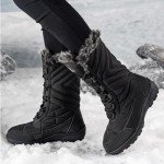Warm Insulated Women's Mid Calf Winter Boots