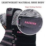 Women's Warm Fur-Lined Snow Boots - Black