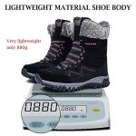 Women's Warm Fur-Lined Snow Boots - Black