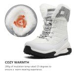 Women's Lightweight Waterproof Faux Fur Snow Boots