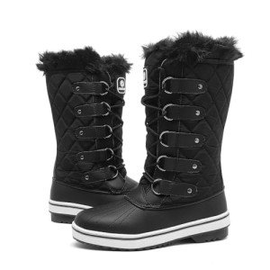 Warm Waterproof Fur-Lined Women's Snow Boots