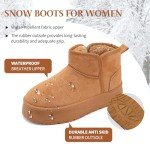 Warm Suede Fur-Lined Winter Ankle Boots for Women