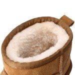 Chestnut Platform Mini Ankle Boots for Women