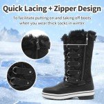 Warm Waterproof Fur-Lined Women's Snow Boots