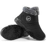 Waterproof Winter Snow Boots for Women - Black