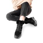 Women's Waterproof Winter Snow Boots - Size 9, Black